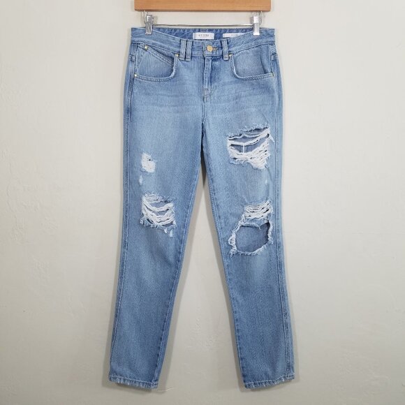 Guess BOY FIT Distressed Jeans Blue Size 25 - Picture 1 of 9